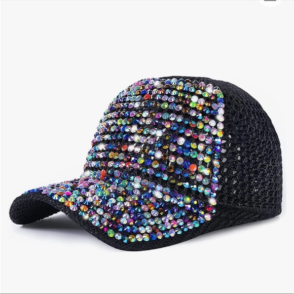 🆕 💠Bling💠 Baseball Hats for Women with Studded Rhinestone - Picture 1 of 8